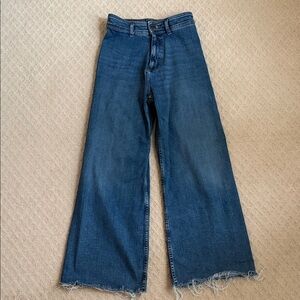 Zara Wide-Leg Blue Jeans